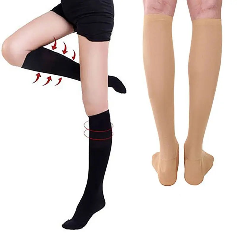 SoftCuff Navy Compression Socks