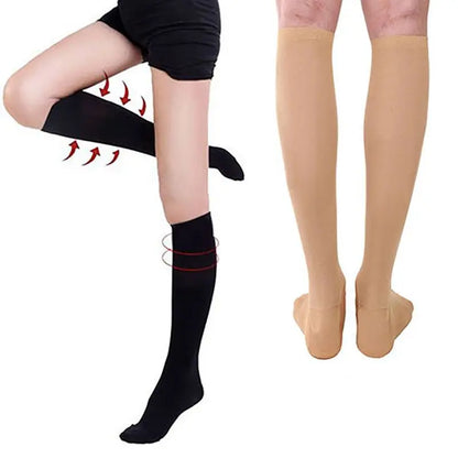 SoftCuff Navy Compression Socks